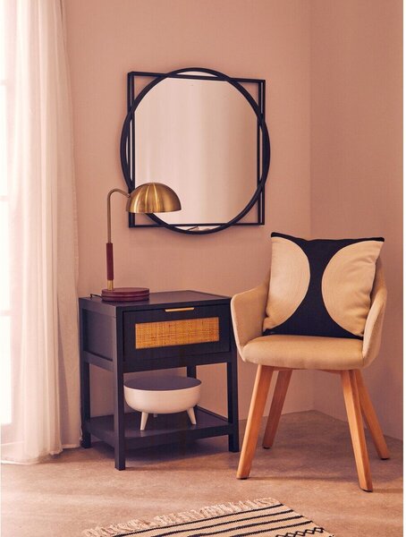 Czarna szafka nocna Sherman – Premier Housewares