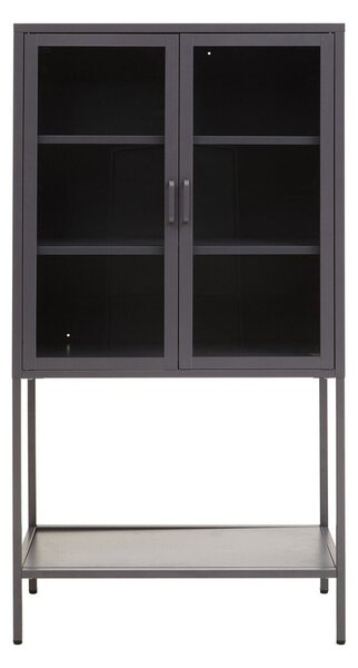 Szara stalowa witryna 75x150x35 cm Acier – Premier Housewares
