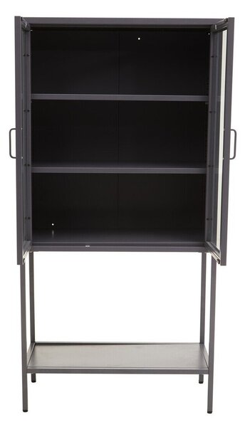 Szara stalowa witryna 75x150x35 cm Acier – Premier Housewares