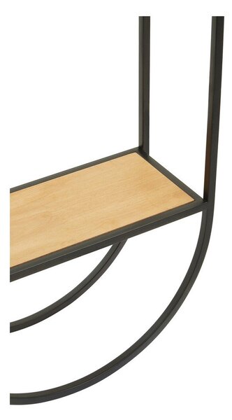 Czarna/w naturalnym kolorze wielopoziomowa metalowa półka 35 cm Mataram – Premier Housewares