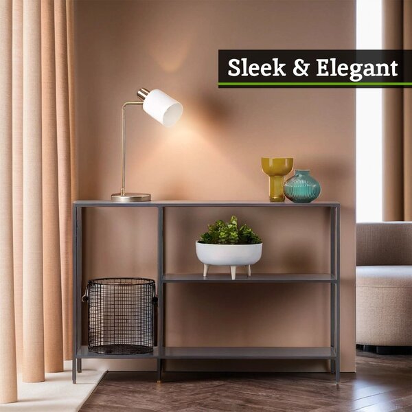 Szara stalowa konsola 30x120 cm Acero – Premier Housewares