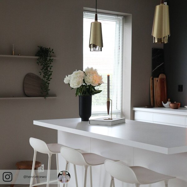 Audo Copenhagen Lampa wisząca designerska Umanoff, możliwość ściemniania, mosiężny / złoty, salon / jadalnia, mosiądz, design