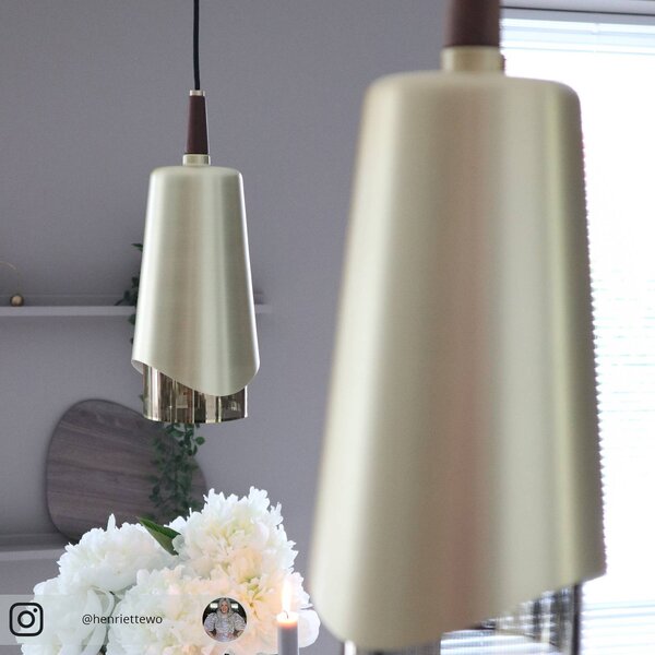 Audo Copenhagen Lampa wisząca designerska Umanoff, możliwość ściemniania, mosiężny / złoty, salon / jadalnia, mosiądz, design