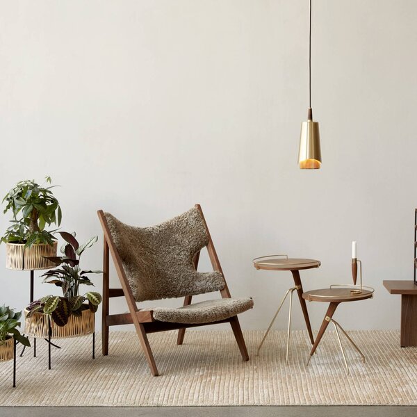 Audo Copenhagen Lampa wisząca designerska Umanoff, możliwość ściemniania, mosiężny / złoty, salon / jadalnia, mosiądz, design