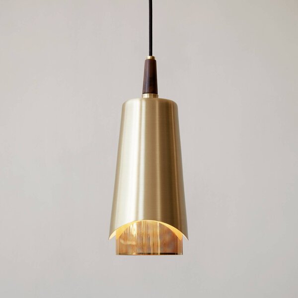 Audo Copenhagen Lampa wisząca designerska Umanoff, możliwość ściemniania, mosiężny / złoty, salon / jadalnia, mosiądz, design