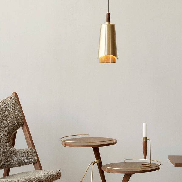 Audo Copenhagen Lampa wisząca designerska Umanoff, możliwość ściemniania, mosiężny / złoty, salon / jadalnia, mosiądz, design