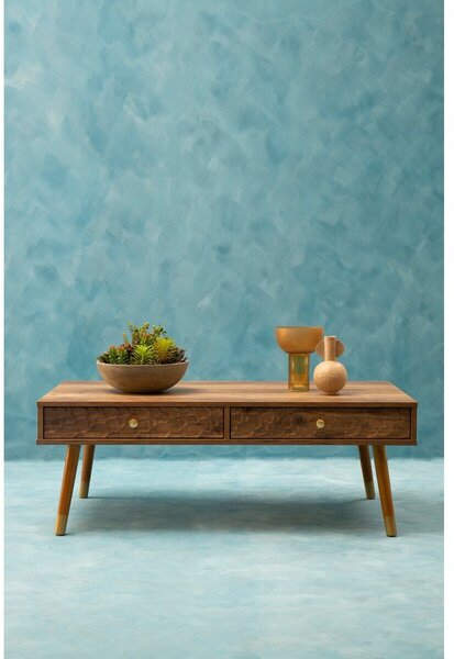Stolik w ciemnym naturalnym kolorze 59x110 cm Frida – Premier Housewares