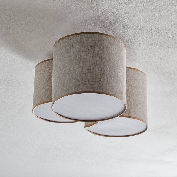 Lampa sufitowa Mona Nature TK Lighting, możliwość ściemniania, salon / jadalnia, tkanina / materiał / jedwab, nowoczesny