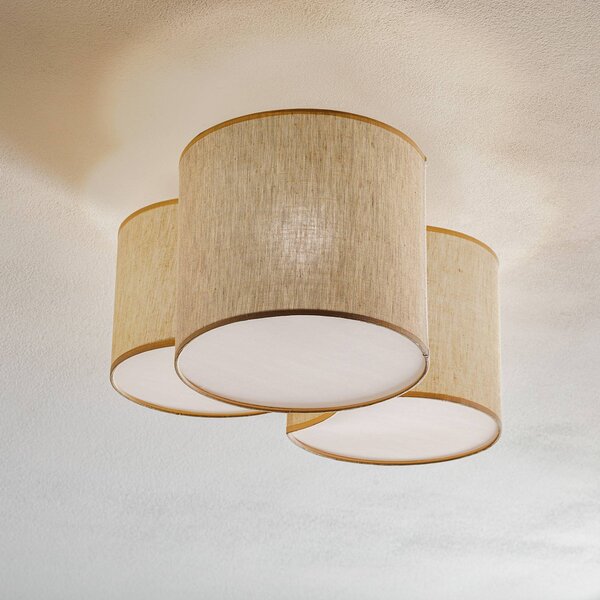 Lampa sufitowa Mona Nature TK Lighting, możliwość ściemniania, salon / jadalnia, tkanina / materiał / jedwab, nowoczesny