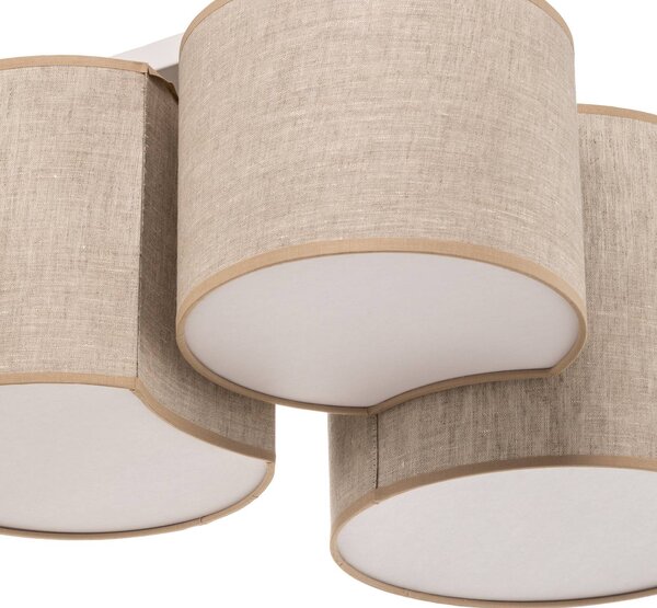 Lampa sufitowa Mona Nature TK Lighting, możliwość ściemniania, salon / jadalnia, tkanina / materiał / jedwab, nowoczesny