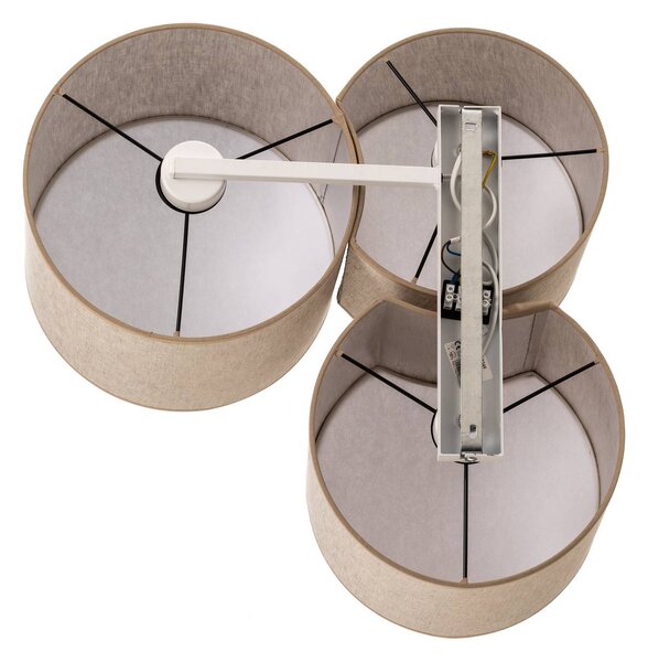 Lampa sufitowa Mona Nature TK Lighting, możliwość ściemniania, salon / jadalnia, tkanina / materiał / jedwab, nowoczesny