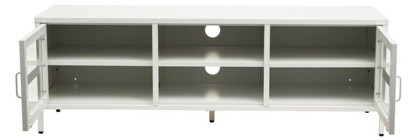 Biała stalowa szafka pod TV 150x50x45 cm Acier – Premier Housewares