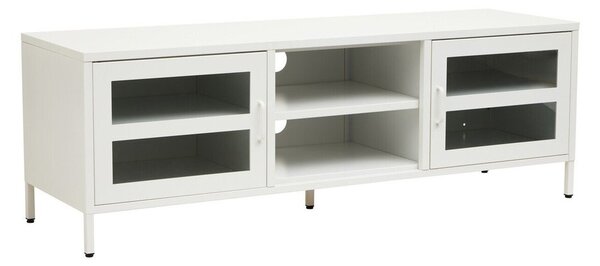 Biała stalowa szafka pod TV 150x50x45 cm Acier – Premier Housewares