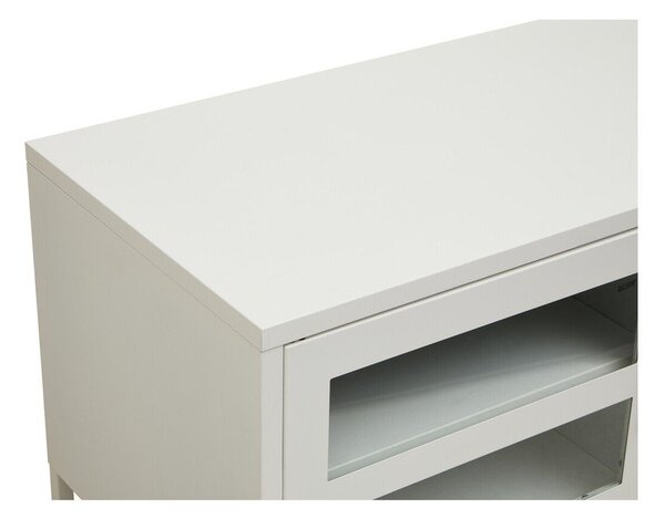 Biała stalowa szafka pod TV 150x50x45 cm Acier – Premier Housewares