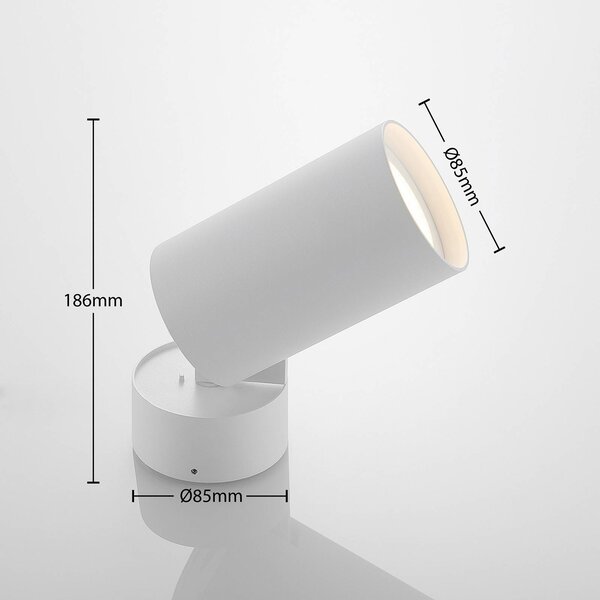 Arcchio Thabo spot sufitowy LED, regulowany 12,5W Arcchio, możliwość ściemniania, biały / opal, przedpokój, aluminium, nowoczesny