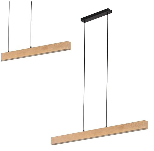 Lampa wisząca LED TEO 6615 TK Lighting 36W 3000K czarna sosna 96 cm