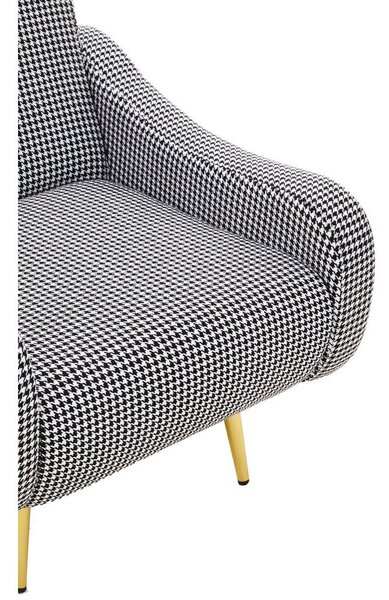 Czarno-biały fotel Holli – Premier Housewares