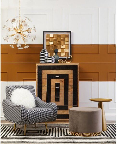 Czarno-biały fotel Holli – Premier Housewares