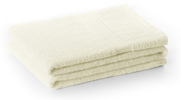 Kremowy bawełniany ręcznik frotte 30x50 cm Marina – DecoKing