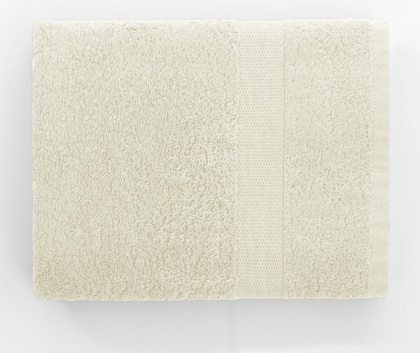 Kremowy bawełniany ręcznik frotte 30x50 cm Marina – DecoKing