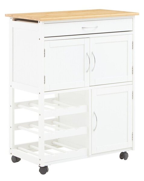 Bambusowy barek na kółkach 37x67 cm Harlow – Premier Housewares