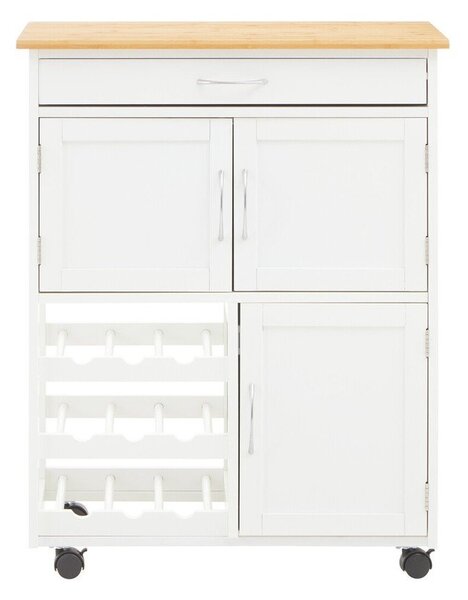 Bambusowy barek na kółkach 37x67 cm Harlow – Premier Housewares