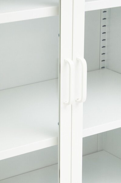 Biała stalowa witryna 80x102x40 cm Acier – Premier Housewares