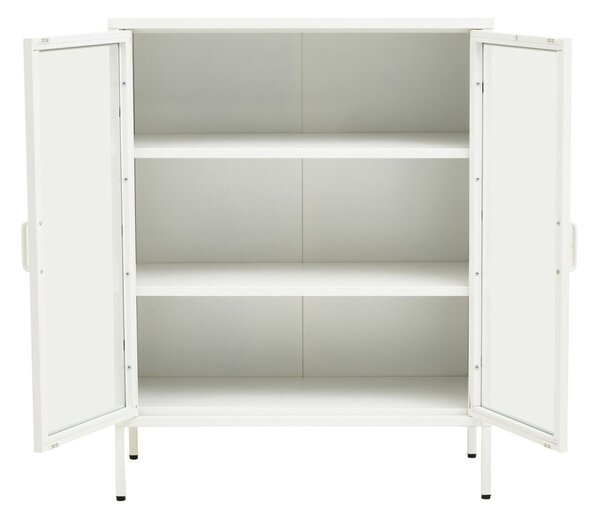 Biała stalowa witryna 80x102x40 cm Acier – Premier Housewares