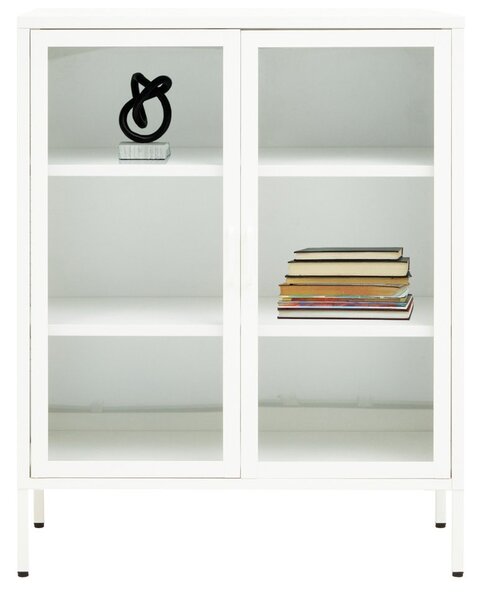 Biała stalowa witryna 80x102x40 cm Acier – Premier Housewares