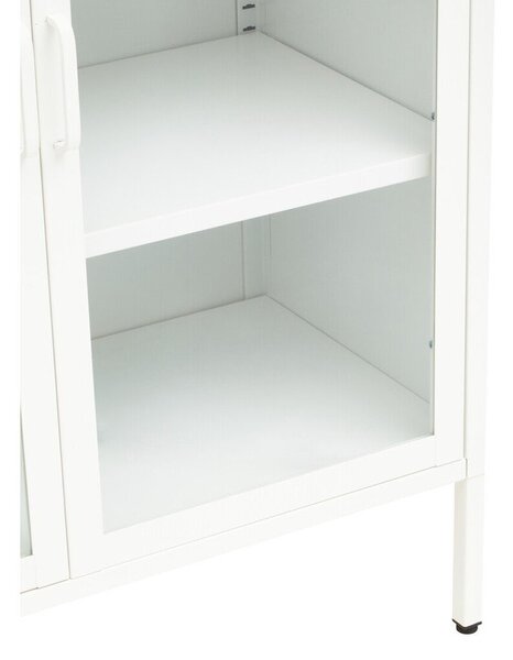 Biała stalowa witryna 80x102x40 cm Acier – Premier Housewares