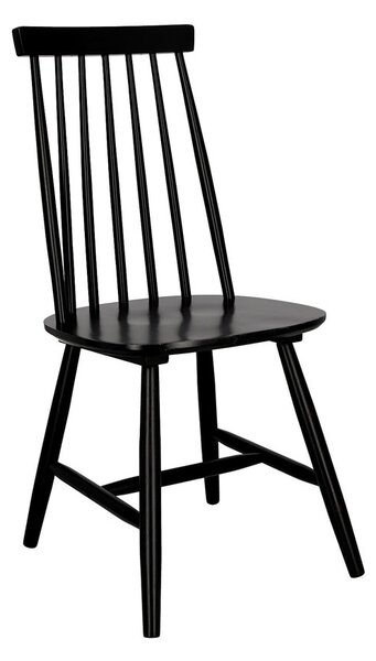 Czarne drewniane krzesło patyczak - Nebiro