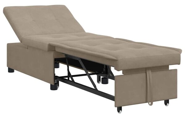 RozkÅadana sofa z mikrofibry w kolorze ciemnoszarym
