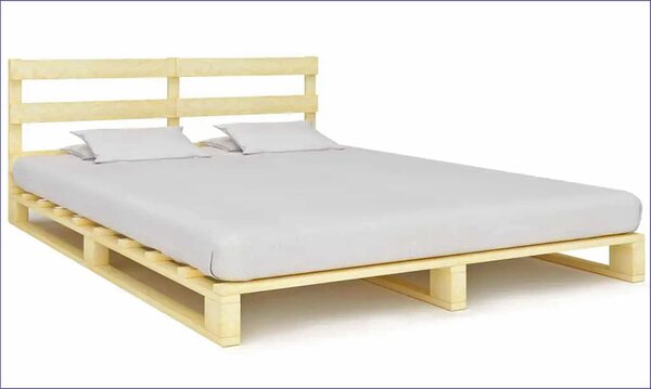 Podwójne łóżko z palet 180 x 200 cmZ8-R41