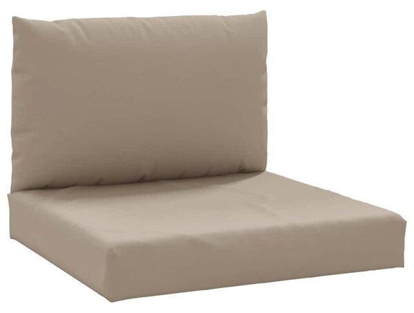 Poduszki na palety, 2 szt., taupe, tkanina oxford