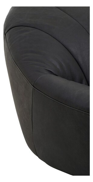 Czarny skórzany fotel Hoxton – Premier Housewares