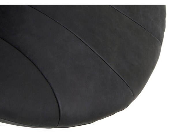 Czarny skórzany fotel Hoxton – Premier Housewares