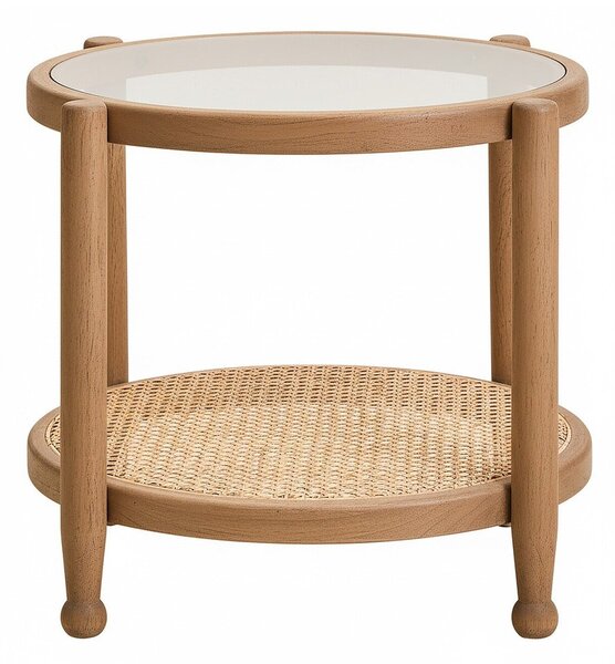 Okrągły stolik ze szklanym blatem ø 57 cm Cebu – Premier Housewares