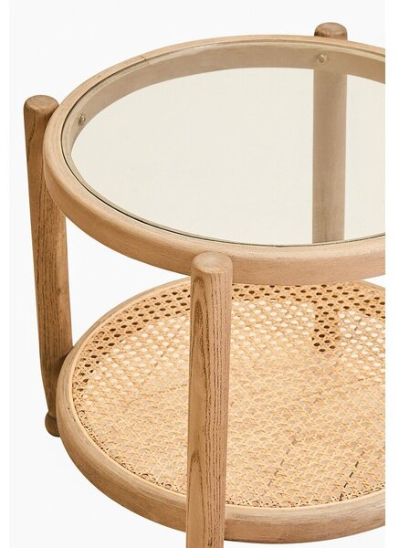 Okrągły stolik ze szklanym blatem ø 57 cm Cebu – Premier Housewares