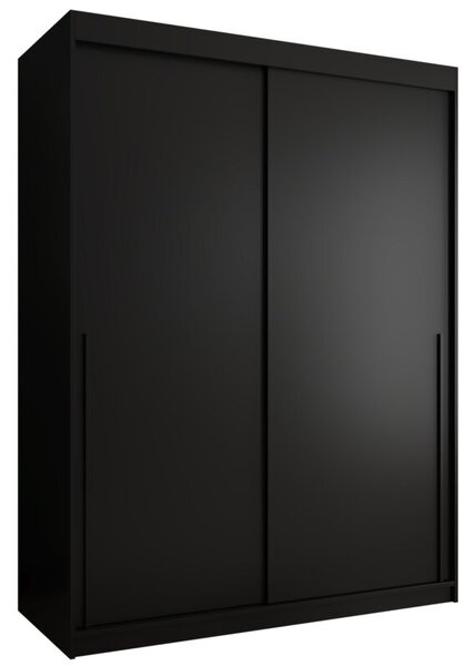 Szafa przesuwna Garderoba SIMA T 150 czarny + u. czarny