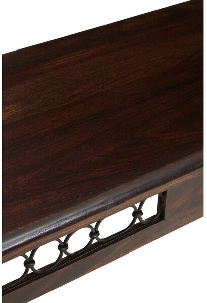 Konsola z litego drewna palisander w ciemnym naturalnym kolorze 45x120 cm Srina – Premier Housewares