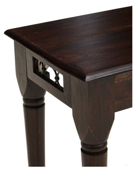 Konsola z litego drewna palisander w ciemnym naturalnym kolorze 45x120 cm Srina – Premier Housewares
