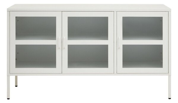 Biała stalowa witryna 140x80x45 cm Acier – Premier Housewares