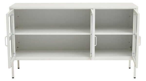 Biała stalowa witryna 140x80x45 cm Acier – Premier Housewares