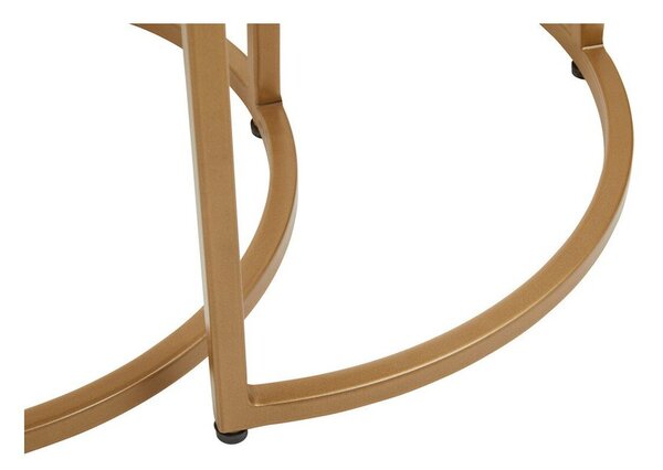 Stoliki zestaw 2 szt. z marmurowym blatem 28x45 cm Varana – Premier Housewares