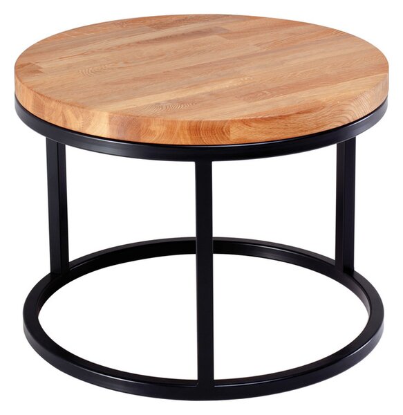 Stylowy stolik kawowy z litego drewna