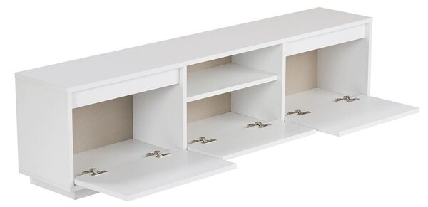Biała szafka pod TV 160x42x30 cm Sentinel – Kalune Design