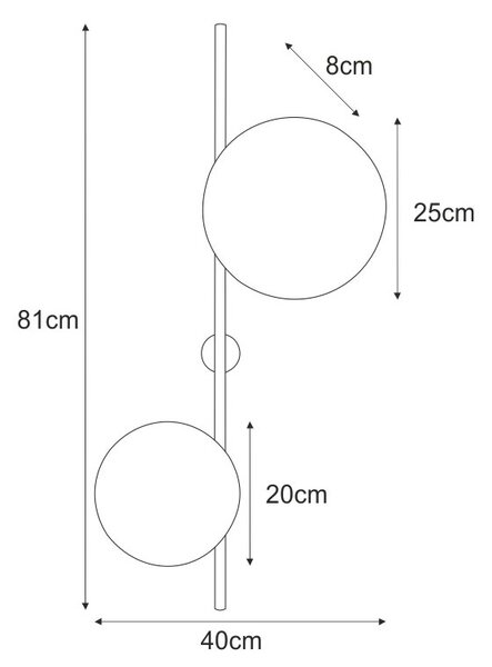 Nowoczesny kinkiet w stylu loft - S870 H2-K58