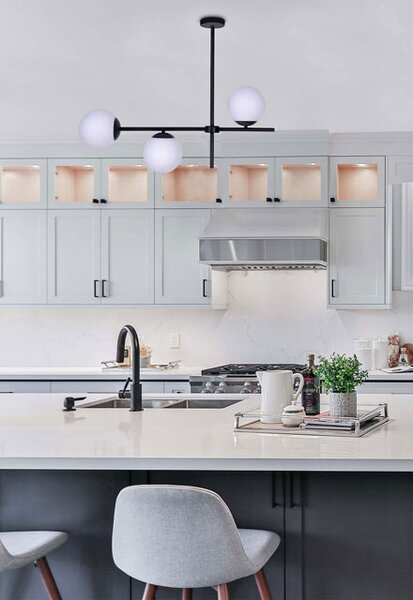 Nowoczesna lampa wisząca szklane kule - 4X S866 P3-N23