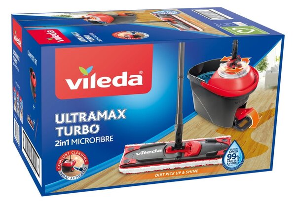 Zestaw mopa i wiadra Vileda Ultramax turbo 2v1 microfibre