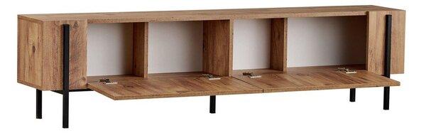 Szafka pod TV w dekorze sosny w naturalnym kolorze 180x45x30 cm Nexus – Kalune Design